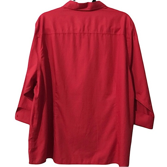 Red House Crimson Red Blouse - Picture 2 of 7